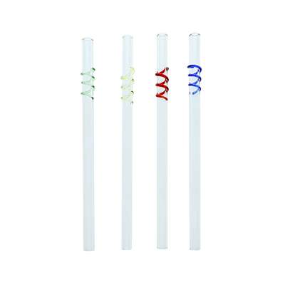 Factory Directly Provide reusable borosilicate glass drinking straw