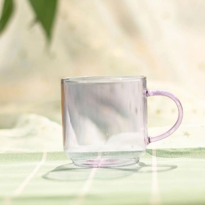 High Quality  Borosilicate Clear tea Coffee  Drinking Glass Cup With Handle