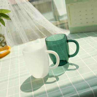 High Quality heat resistance thick single wall glass tea cup 400ml