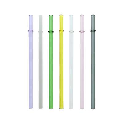 Professional Manufacture reusable borosilicate eco glass drinking straw