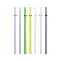 Professional Manufacture reusable borosilicate eco glass drinking straw